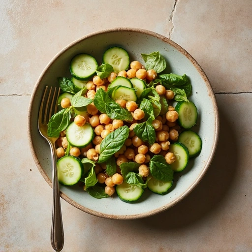 Cucumber and Chickpea Salad