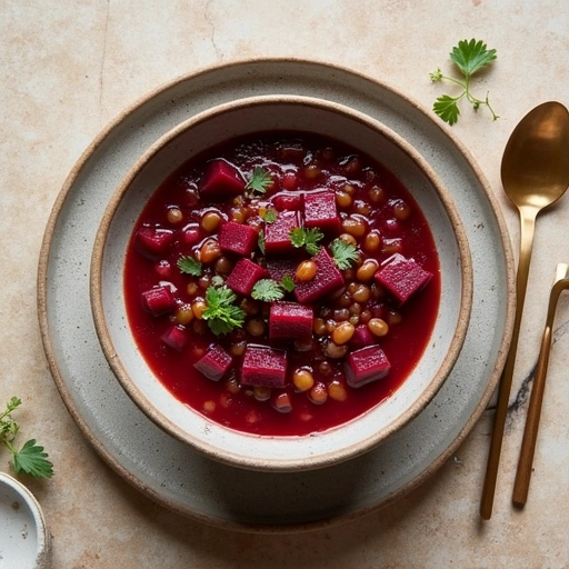 Beet and Lentil Stew
