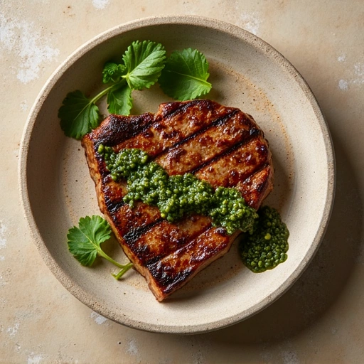Grilled Steak with Chimichurri