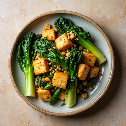Bok Choi and Tofu Stir-Fry