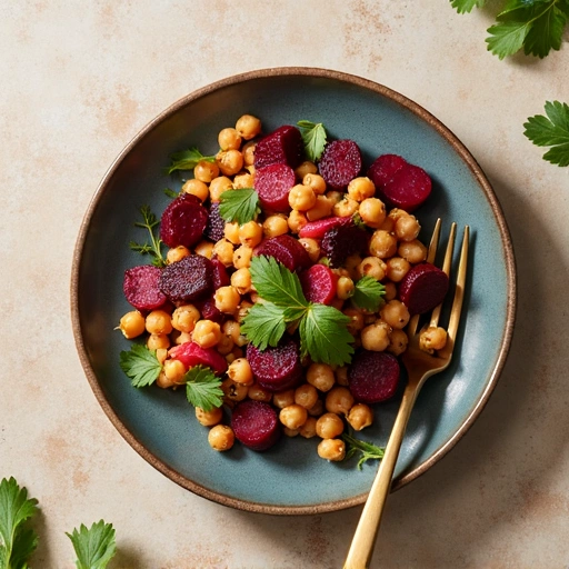 Beet and Chickpea Salad