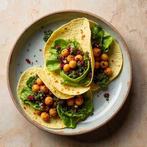 Chard and Chickpea Wraps