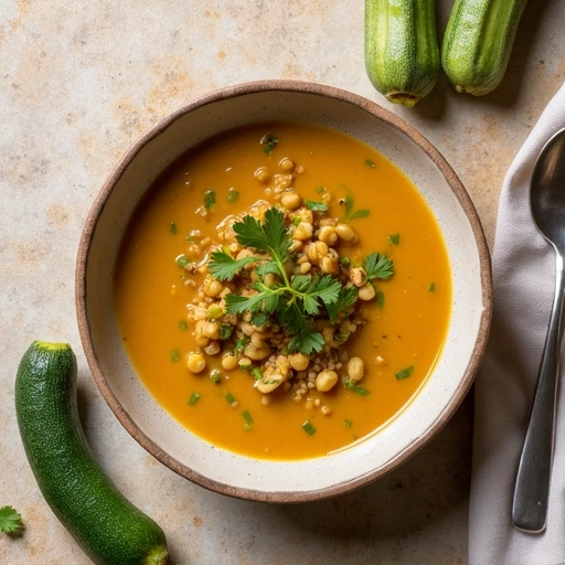 Zucchini and Lentil Soup