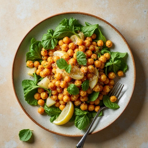 Chickpea Salad with Lemon Dressing