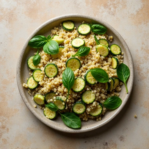 Zucchini Basil Quinoa Salad