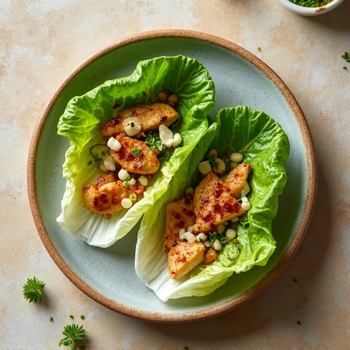 Butterhead Lettuce Wraps with Grilled Chicken