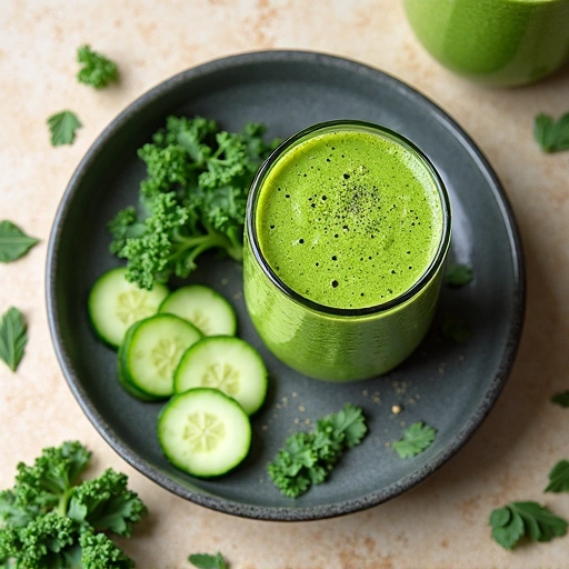 Kale and Cucumber Breakfast Smoothie