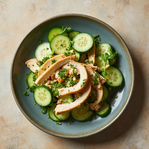 Cucumber and Chicken Salad
