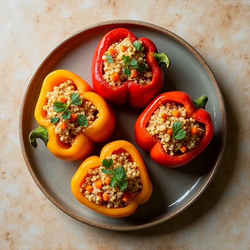 Stuffed Bell Peppers with Quinoa and Carrots