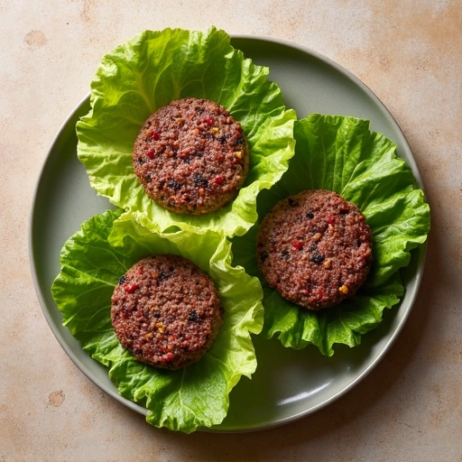 Lettuce-Wrapped Roast Beef Burgers