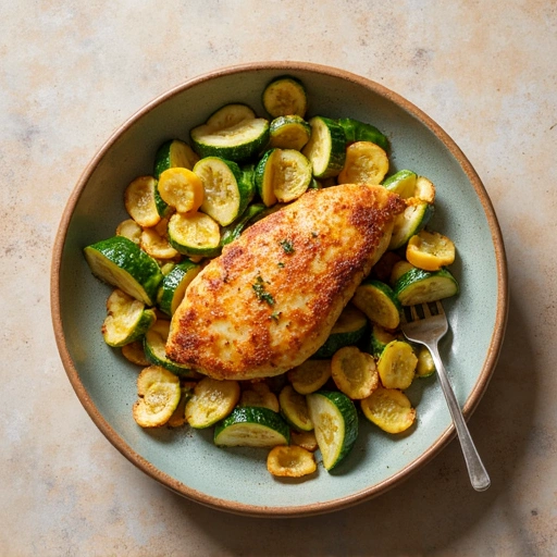 Baked Zucchini and Chicken