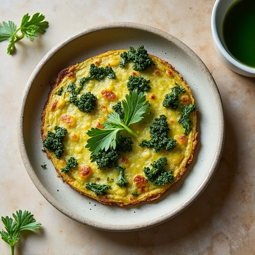 Kale and Kohlrabi Frittata