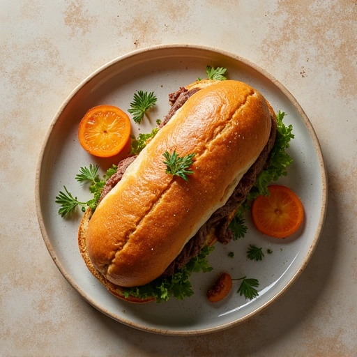 Carrot and Roast Beef Sandwich