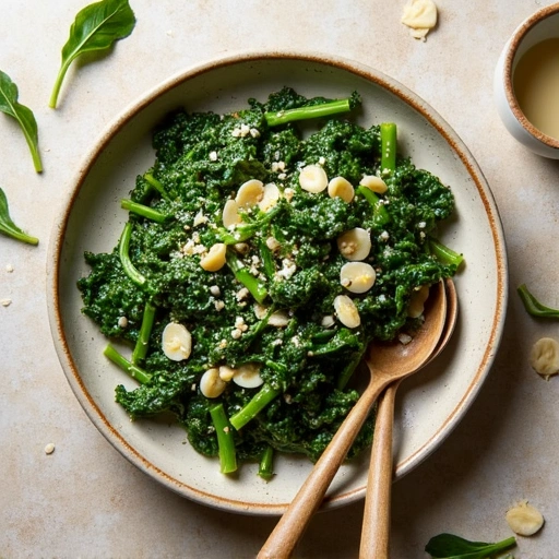 Creamy Swiss Chard and Garlic Scape Sauté