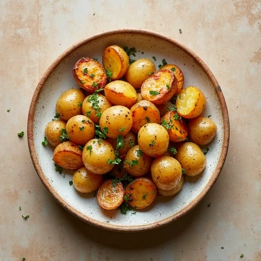 Roasted Baby Potatoes with Herb Salmon