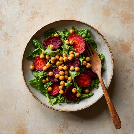 Roasted Beet and Chickpea Bowl