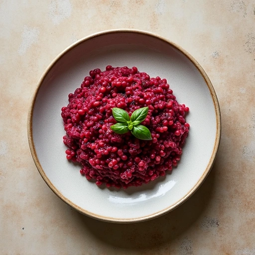 Beet and Basil Risotto