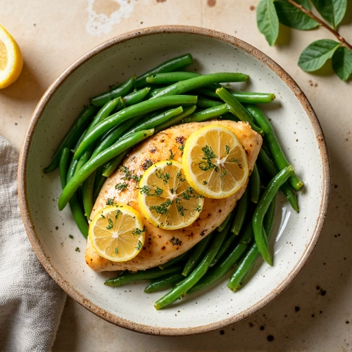 Garlic Lemon Chicken with Green Beans