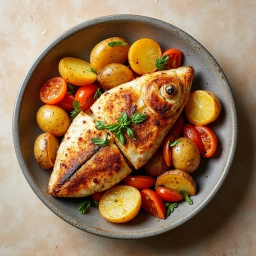 Italian Baked Fish with Potatoes