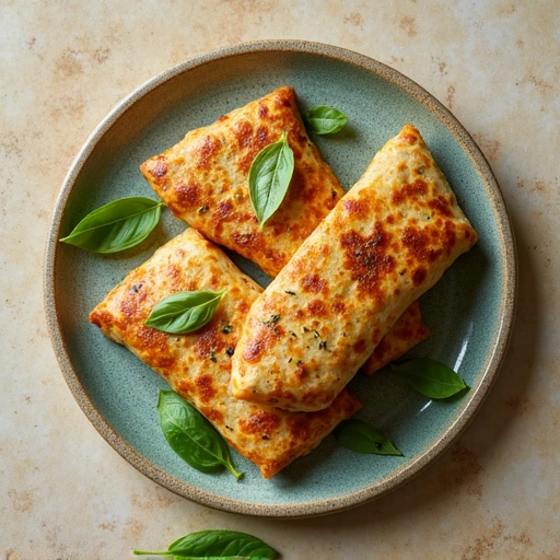 Basil and Sweet Pepper Wrap
