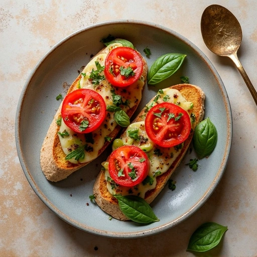 Basil Tomato Bruschetta