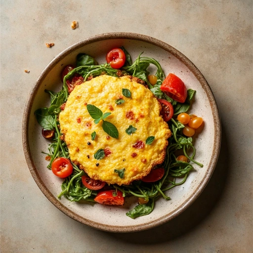 Mediterranean Veggie Omelette