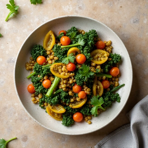 Chard and Lentil Stir-fry
