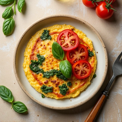 Tomato and Spinach Omelette