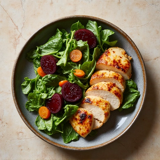 Grilled Chicken and Beet Salad