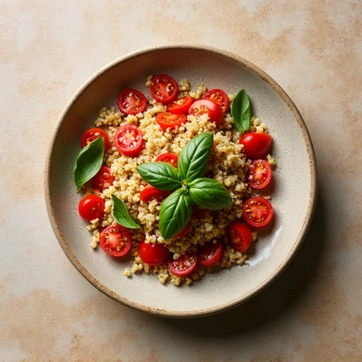 Tomato and Basil Quinoa Salad