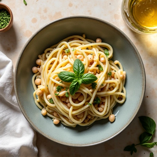 Romano Bean and Basil Pasta