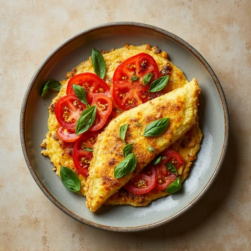 Tomato and Eggplant Omelette