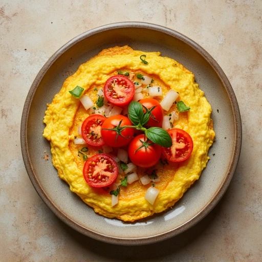 Tomato & Onion Omelette