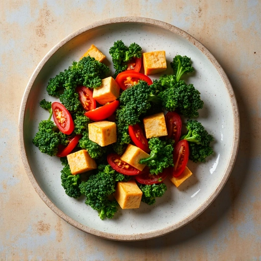 Kale and Tomato Stir-fry with Tofu