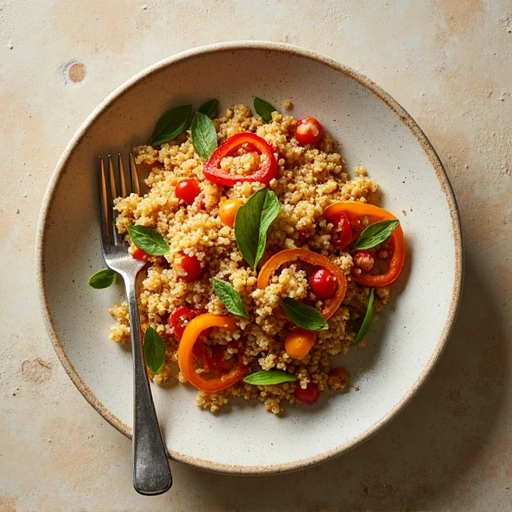 Quinoa Salad with Sweet Peppers