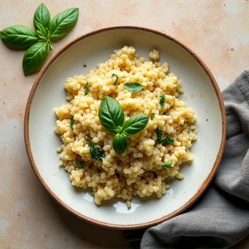 Basil and Sweet Onion Risotto