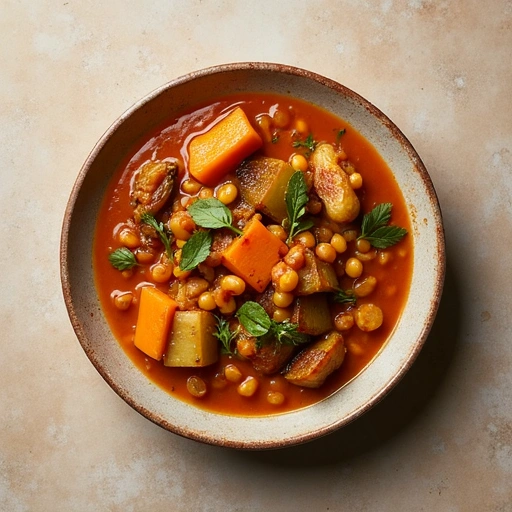 Roasted Vegetable and Lentil Stew