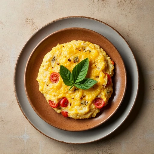 Tomato Basil Omelette
