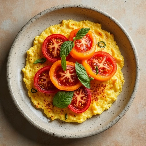 Tomato and Sweet Pepper Omelette