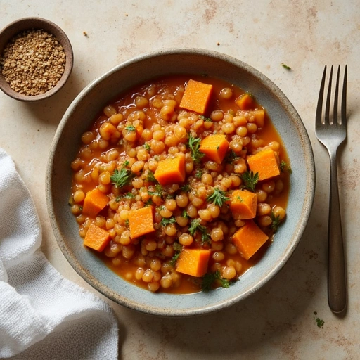 Sweet Potato Squash and Lentil Stew