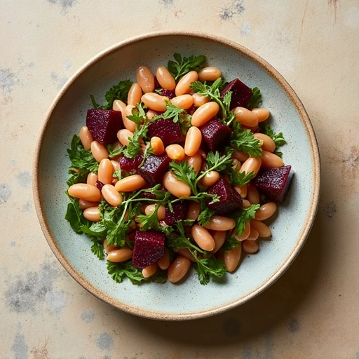 Mixed Bean and Beet Salad