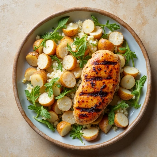 Grilled Chicken and Potato Salad