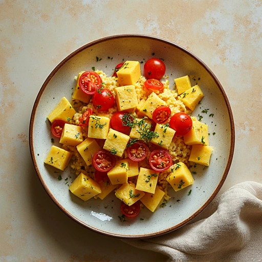 Dill and Tomato Scramble