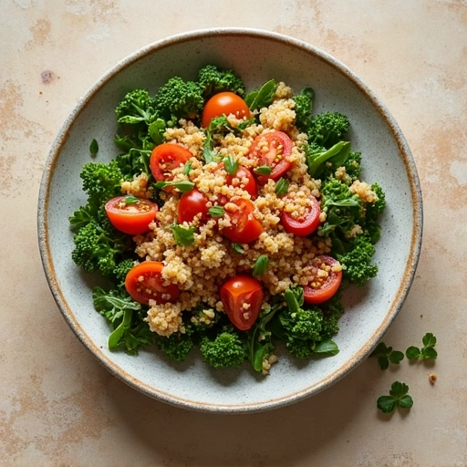 Kale and Tomato Quinoa Bowl