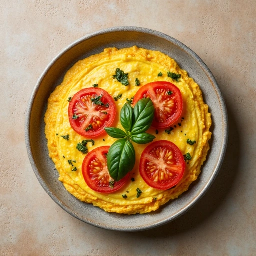 Tomato Basil Omelette