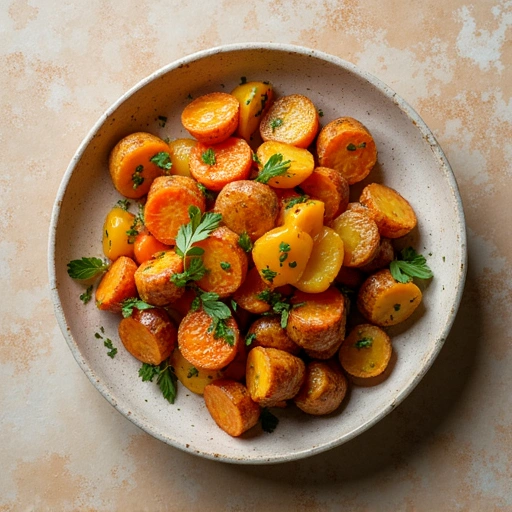 Roasted Carrot and New Potato Salad
