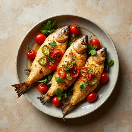 Jalapeno and Tomato Grilled Fish