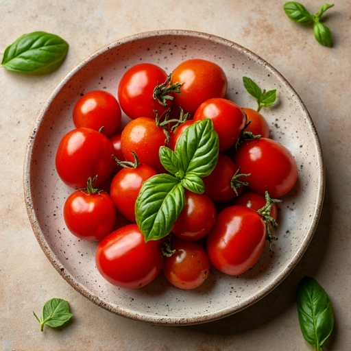 Mixed Grape Tomatoes with Basil
