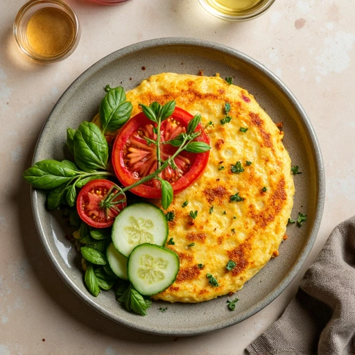 Tomato & Cucumber Omelette