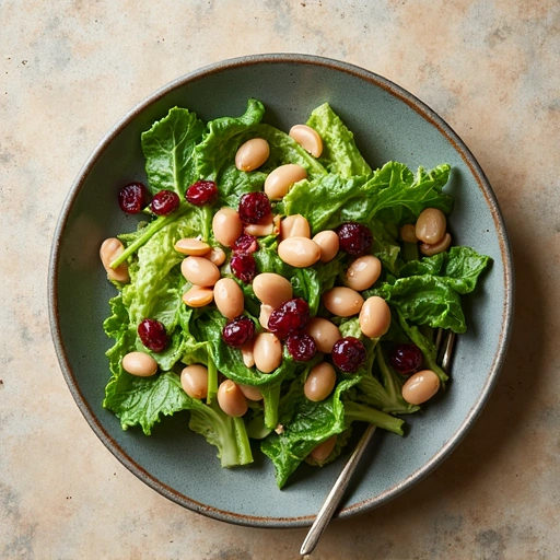Romaine and Cranberry Bean Salad